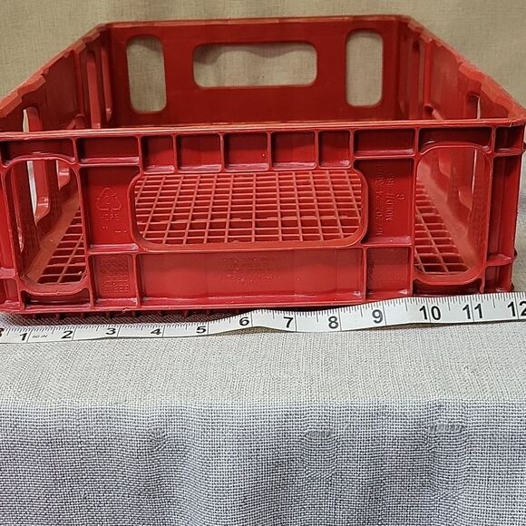 Vintage Coca-Cola Red Plastic Carrier Case Crate Tray 18 x 12 x 4 - Picture 4 of 5